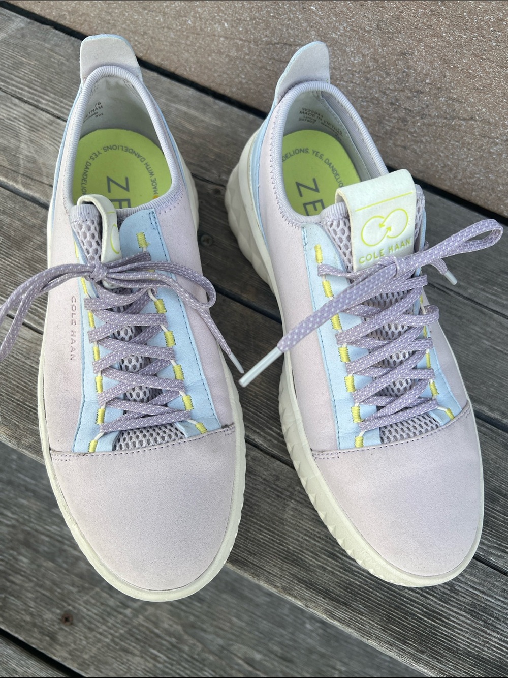 Cole Haan Lavender and Pale Blue ZERØGRAND Casual Sneakers